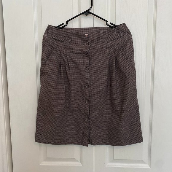 Jackpot knee-length, button-front skirt - Picture 1 of 12